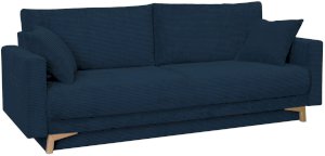 Niebieska sofa kanapa z funkcją spania Modena 221x96 cm Poso 5