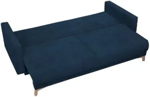 Niebieska sofa kanapa z funkcją spania Modena 221x96 cm Poso 5 Anrom 2