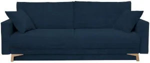 Niebieska sofa kanapa z funkcją spania Modena 221x96 cm Poso 5 Anrom 3