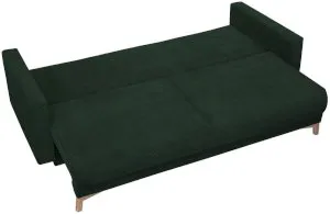 Kanapa rozkładana 221cm butelkowa zieleń Modena 221x96 cm Poso 14 Anrom 2