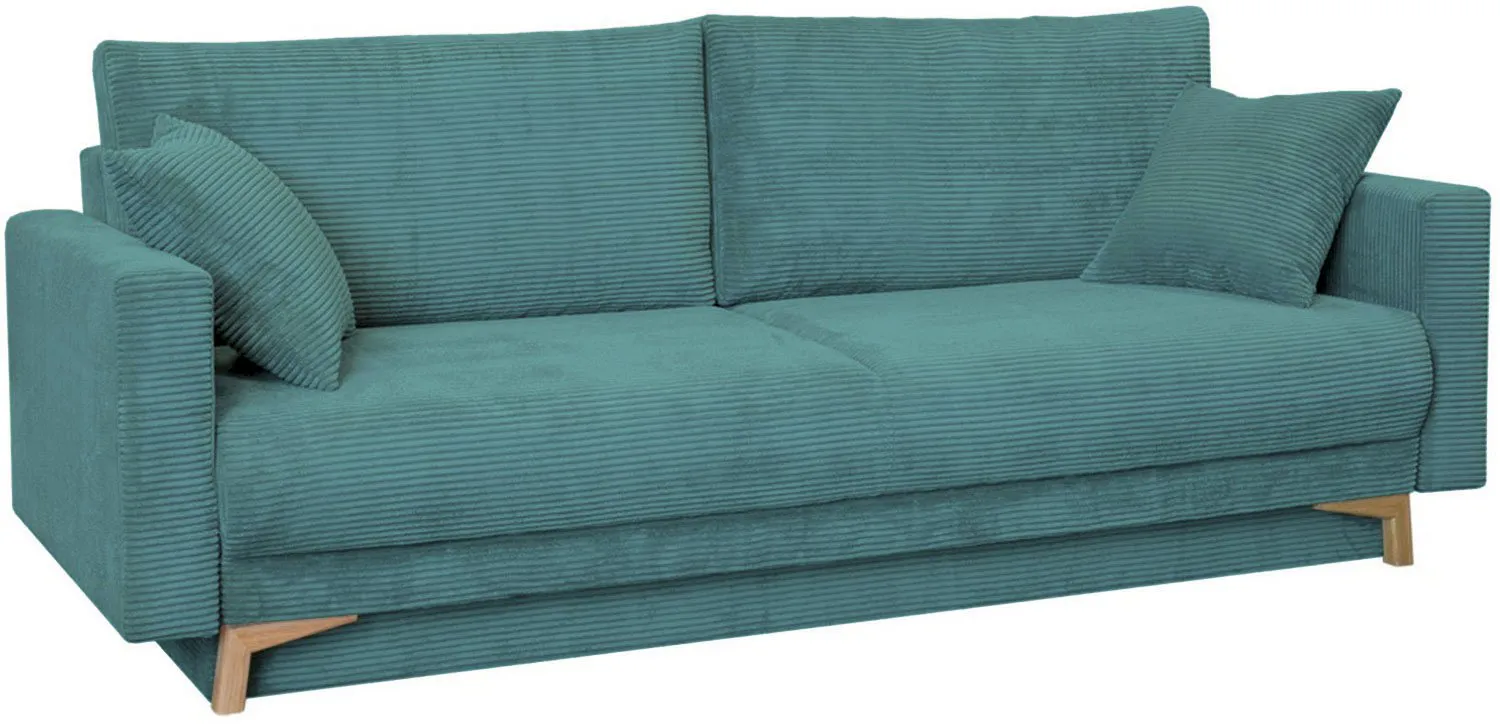 Sztruksowa sofa do salonu Modena 221x96 cm Anrom