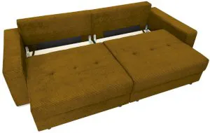 Duża żółta sofa rozkładana Modus 263x117 cm Poso 1 Anrom 2