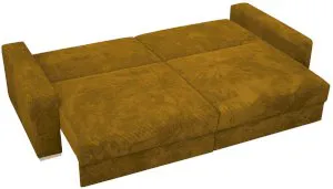 Duża żółta sofa rozkładana Modus 263x117 cm Poso 1 Anrom 4