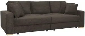 Trzyosobowa sofa rozkładana z funkcją spania Modus brąz Anrom 1