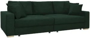 Butelkowozielona sofa z funkcją spania do salonu Modus 263x117 cm Anrom 1