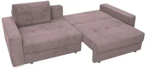 Brudny róż sofa sztruks rozkładana Modus 263x117 cm Poso 27 Anrom 2
