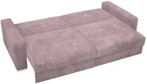 Brudny róż sofa sztruks rozkładana Modus 263x117 cm Poso 27 Anrom 4