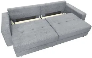 Szara sofa z miejscem do spania Modus 263x117 cm Poso 55 Anrom 2