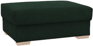 Butelkowozielona duża pufa do salonu Modus 115x65 cm Poso 14