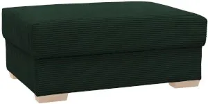 Butelkowozielona duża pufa do salonu Modus 115x65 cm Poso 14 Anrom 1