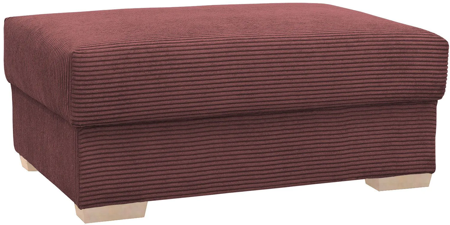 Nowoczesna duża pufa na drewnianych nóżkach Modus 115x65 cm Anrom