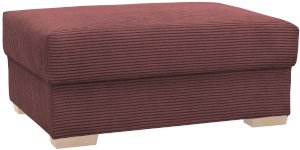 Nowoczesna duża pufa na drewnianych nóżkach Modus 115x65 cm