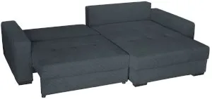 Ciemnoszara rogówka prawostronna do spania Modus II 265x172 cm Anrom 2