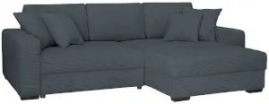 Ciemnoszara rogówka prawostronna do spania Modus II 265x172 cm Anrom 3
