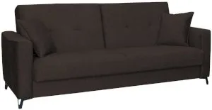 Wersalka Oslo z funkcją spania, sprężyny bonell 227x92 cm brązowa Anrom 1