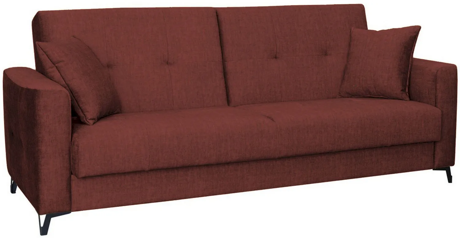 Rozkładana welurowa wersalka Oslo 227x92 cm Vogue 8 coral Anrom