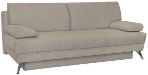 Rozkładana welurowa sofa Sally beżowa 194x89 cm Vogue 4 Taupe