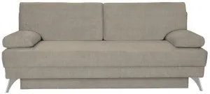 Rozkładana welurowa sofa Sally beżowa 194x89 cm Vogue 4 Taupe Anrom 3