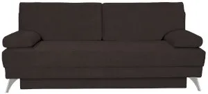 Brązowa welurowa sofa z funkcją spania Sally 194x89 cm Anrom 3