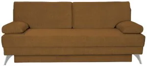 Musztardowa sofa do salonu z funkcją spania Sally Anrom 3