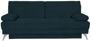 Rozkładana sofa welurowa ciemnoniebieska do salonu Sally Anrom 3