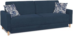 Niebieska sofa kanapa z funkcją spania Stella 223x95cm Matana 12