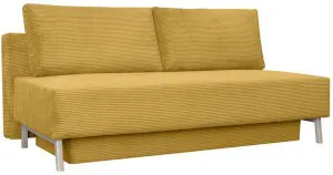 Żółta kanapa rozkładana do salonu Zeta 195x95cm Poso 1 Anrom 1