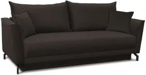 Brązowa sofa rozkładana na metalowych nóżkach Venezia 232x102cm Anrom 1