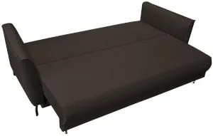 Brązowa sofa rozkładana na metalowych nóżkach Venezia 232x102cm Anrom 2
