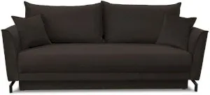 Brązowa sofa rozkładana na metalowych nóżkach Venezia 232x102cm Anrom 3