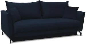 Sofa Venezia granatowa, welurowa z funkcją spania 232x102cm Salvador 5 Anrom 1