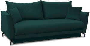 Zielona sofa Venezia welurowa rozkładana 232x102cm Salvador 6