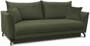 Rozkładana welurowa sofa Venezia zielona 232x102cm Salvador 8