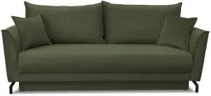 Rozkładana welurowa sofa Venezia zielona 232x102cm Salvador 8 Anrom 3