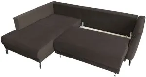 Narożnik z funkcją spania brązowy lewostronny Venezia II 250x185cm Anrom 3