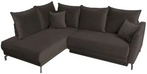 Narożnik z funkcją spania brązowy lewostronny Venezia II 250x185cm Anrom 4