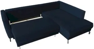 Granatowa rogówka z funkcją spania Venezia II 250x185cm prawa Anrom 3