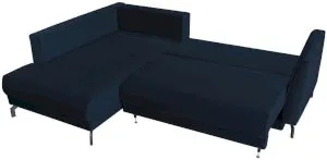 Granatowa rogówka z funkcją spania Venezia II 250x185cm lewa Anrom 2