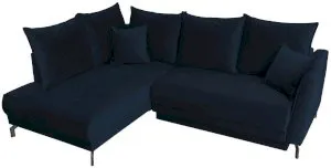 Granatowa rogówka z funkcją spania Venezia II 250x185cm lewa Anrom 4