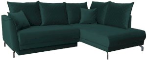 Zielony narożnik do salonu Venezia II 250x185cm prawy