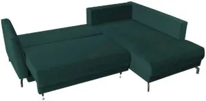 Zielony narożnik do salonu Venezia II 250x185cm prawy Anrom 3
