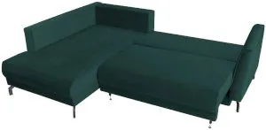 Zielony narożnik do salonu Venezia II 250x185cm lewy Anrom 2