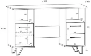 Biurko 120 cm Boss BOS-01 Meblocross 7