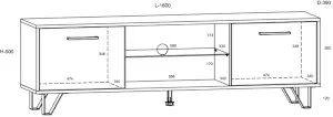Szafka RTV 160 cm Boss BOS-13 Meblocross 7