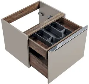 Szafka wisząca pod umywalkę 80 cm Santa Fe Taupe 82-80-B-2S Comad 7