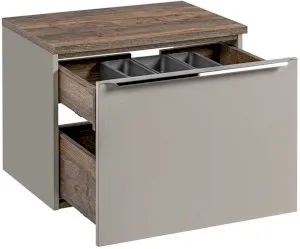 Szafka wisząca pod umywalkę 80 cm Santa Fe Taupe 82-80-B-2S Comad 8