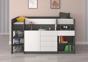Łóżko piętrowe z biurkiem Smile L Meblocross 3