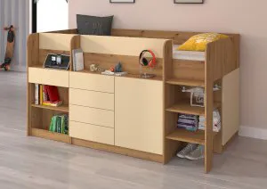 Łóżko piętrowe z biurkiem Smile P Meblocross 8
