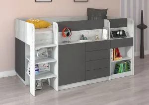 Łóżko piętrowe z biurkiem Smile L Meblocross 6