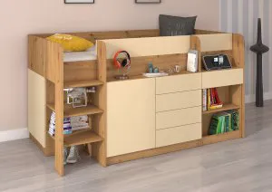 Łóżko piętrowe z biurkiem Smile L Meblocross 8
